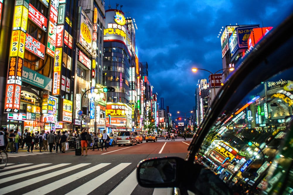 tokyo at night | Destinations to Celebrate Beating Breast Cancer