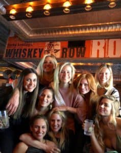 A group from a bachelorette party visit Dirks Bentley's Whiskey Row in Scottsdale Arizona