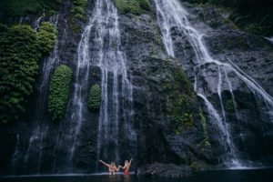 LimitLes in bali twin waterfall