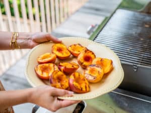 grilled peaches