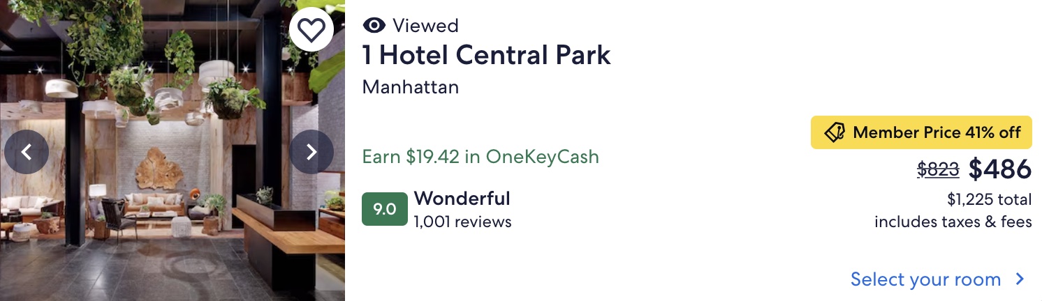 1 Hotel Central Park | Places for a Winter Escape