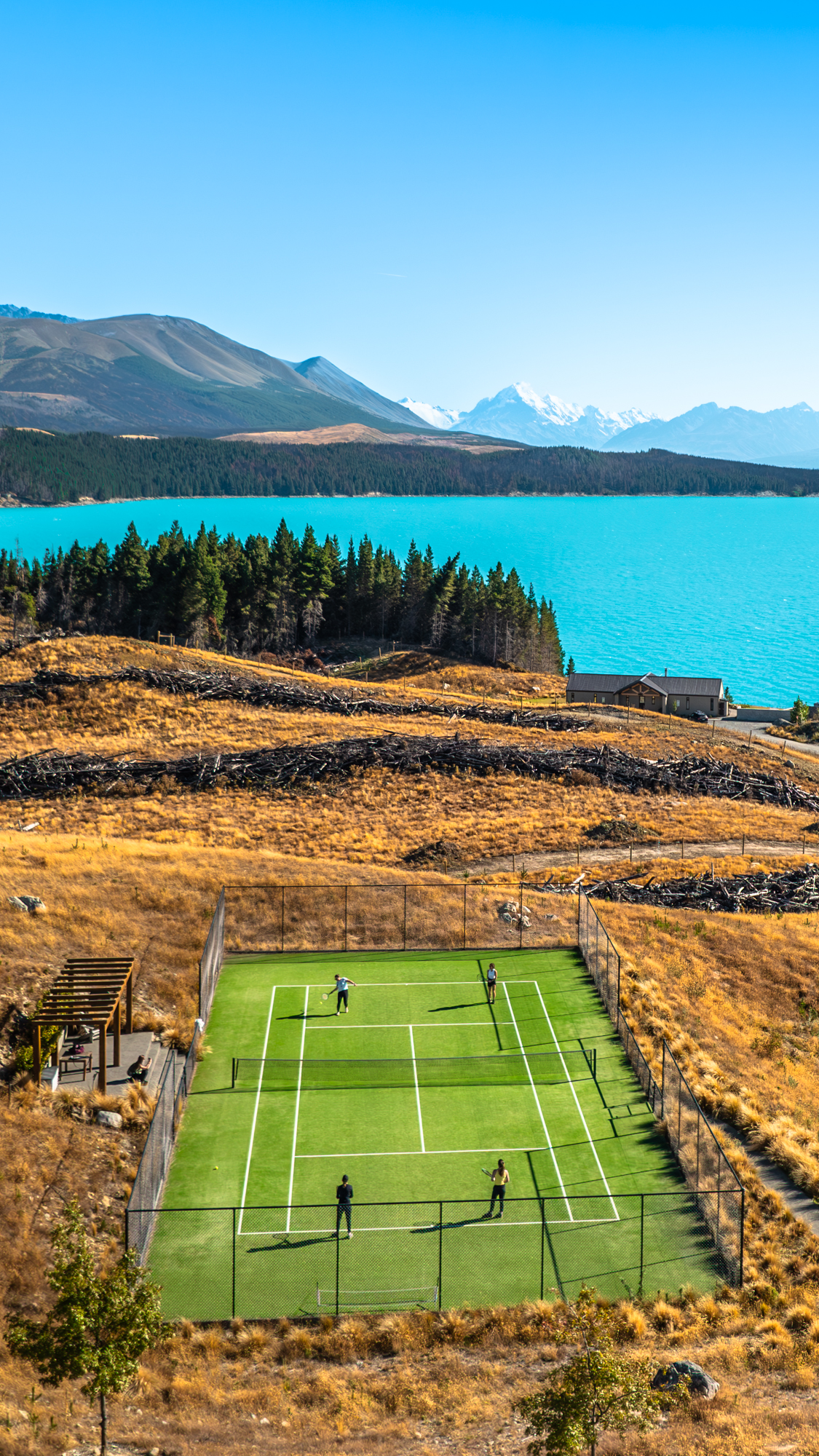 Mt. Cook Lakeside Retreat tennis