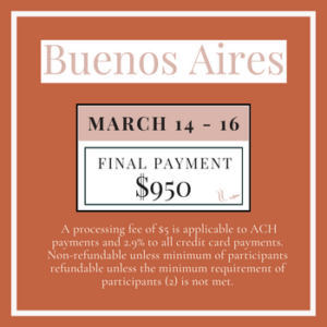 BsAs March 14 - 16 final payment